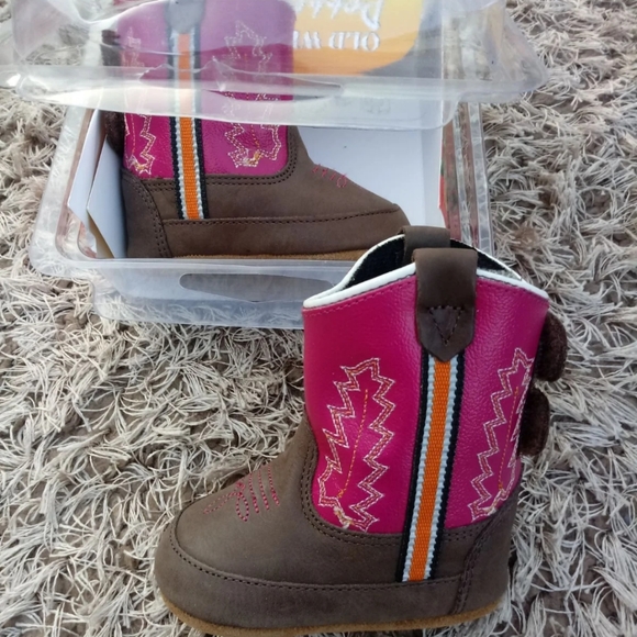 OLD WEST BABY COWGIRL BOOTS - Picture 6 of 11